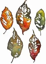 Sizzix Leaves-Metal Stencils Thinlits (5pcs), Bouquets Trees, Big Shot Embossing, Paper Scrapbooking