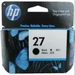 HP 27原廠黑色墨水匣C8727A(28彩色550元，黑+彩超值包850元起，23年黑色750元）)