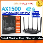WIFI 6 AX1500 Gigabit Router Rx2 Dual-Band Wireless Repeater 2.4G&5Ghz 1500mbps
