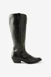 [Rubi] Rubi - Dylan Western Calf Boot - Black distressed 36 BLACK DISTRESSED