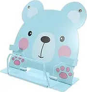 SEWACC Adjustable Metal Book Stand Fun Animal Design Reading Rack for Portable and Decorative Book Holder for Home School