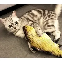 在飛比找蝦皮購物優惠-"現貨"貓抱枕  貓咪玩具 貓草魚  魚造型娃娃 仿真魚 送