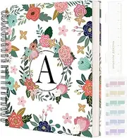 UntilPlan Hardcover Spiral Notebook Journal 8.5” x 11”, 300 Pages Journals, A4 Large College Ruled Cute Floral Letter Spiral Journal for Work School Note taking,Lined Journal for Women Men