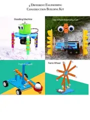 STEM Builds Engineering Construction Kits 4 Models Science Crafts Boys Presents