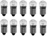 Pack of 10 Ball Light Bulbs E10 24 V 0.2 A Miniature Screw Base Warm White 30 LM (24 V)
