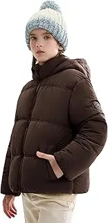 [SOLOCOTE] Boys Girls Thick Winter Coat Padded Lining Hooded Lightweight Water-Resistant Kids Puffy Outwear