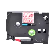 4PK TZ M32 TZe M32 12mm Red on Matt Clear Label Tape for Brother P-Touch PT-2210