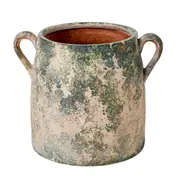 Rogue Distressed Flower Pot Ceramic Decorative Planter Rustic Home Decor 37x30cm