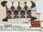 Vintage NOS: Bucilla COLISEUM Latch Hook Pillow Canvas 12x17" 12225