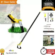 Adjustable Long Handle Garden Hoe Tool - Heavy Duty Weeding Loop Stirrup Hoe