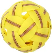 Abaodam Outdoor Plastic Woven Soccer Ball Reusable Vintage Football Model for Includes Carry Net Bag and Versatile Sports for Various Age Groups and Occasions