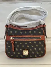 NWT Dooney & Bourke Gretta Small Presley Crossbody Bag Brown Tmoro Monogram