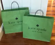 KATE SPADE GIFT BAGS:NWOT SET OF TWO BAGS