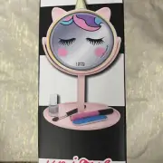 Onxy Professional Light Up Mirror Unicorn LED Jewelry Tray Pink 12x6 Love Ellie