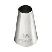 Mondo Stainless Steel #1A Round Piping Tip Icing Cake Decorating Nozzle Silver