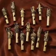 Copper Eagle Boa Keychain Outdoor Referee Whistle Vintage Wild Survival Whist~RR