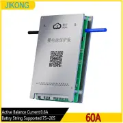 JIKONG Smart BMS 7-20S 0.6A Balance 60A Charging LiFePO4 LTO Li-ion w/BT RS485
