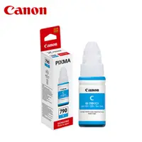 在飛比找momo購物網優惠-【Canon】GI-790C 原廠藍色墨水 適用 G1010