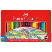Faber-Castell Colour Pencil & Connector Pen Set 53 Piece
