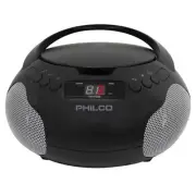 Portable CD Player Boombox with Speakers and AM FM Radio | Black Boom Box Com...