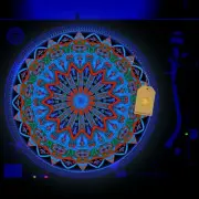 Soithwest Shamen Turntable Slipmat GLOW BLACKLIGHT 12 inch