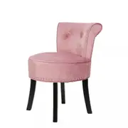 Fin Modern Makeup Vanity Chair Stool Upholstered Desk Task Computer Lounge Chair
