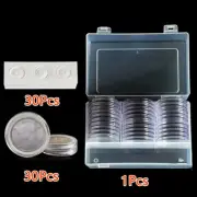 Plastic Round Coin Collectors Display Capsules Holders Containers Storage Gasket