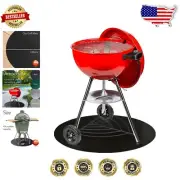 Stylish 36" Round Grill Mat – Heavy Duty Protection for Patios and Garages