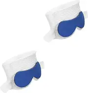 GANAZONO 2pcs Eye Mask Masks Newborn Eye Mask Sleep Mask Sleeping Mask For Sleeping Eye Blindfold Essentials Night Satin Infants Blindfold Nursery Cute Eye Mask Cotton White