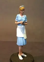 1/24 or G 75mm Scale Resin Model Kit, Sexy action Figure Irene waitress #76