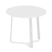 Deck Outdoor Concepts Apollo Round Side Table In White