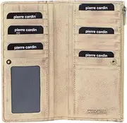 [Pierre Cardin] Women's Handy Perforated Leather Wallet