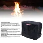 Fire Pit Cover Professional Rectangular 420D Silver Coated Waterproof UV