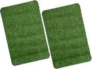 CANIGHT 2 Pack Artificial Grass Dog Potty Training Rug Realistic Turf Rug for Outdoor Small Faux Grass Mat for Entryway