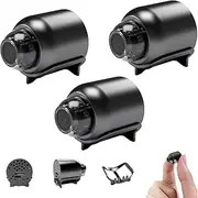 Topmartaz Mini Camera, Mini 4g Wireless WiFi Camera Hd, 1080p with Night Vision & Motion Detection – Compact Cameras for Home, Baby, Pet & Car Monitoring (3PC)
