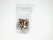 New Box of 25 Gold & Silver ad Round Brads Scrapbooking Paper Fasteners