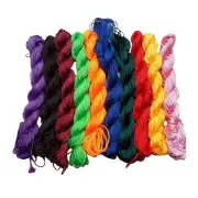 Colorful Polyester Beads Cords Elastic Cord Earloop Satin Nylon Trim Cord