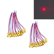 20pcs 6x10mm Mini 1~5mW 650nm Red dot Laser Module Diode LED Lights 3V