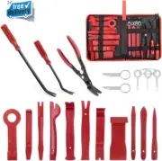 19Pcs Trim Removal Tool Set Panel Fastener Clips Removal Automotive Plastic