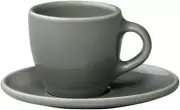 KINTO TOPO Cup & Saucer 80ml Gray 26546 Coffee Demitasse Espresso MADE IN JAPAN