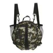 Basketball Bag Backpack with 2 Shoulder Straps/2 Side Pockets, Camo Green