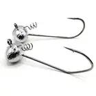 Football Screw Loc Bass Fishing Jig UnPainted Victory V Loc or Mustad Hook New