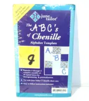 June Tailor Alphabet Chenille Template Monogram Quilting Sewing NEW Crafts
