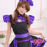 在飛比找PChome24h購物優惠-【天使霓裳】優雅美型 神秘超萌女僕裝 角色服(紫)