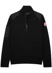 Canada Goose Stormont Half-zip Wool Jumper - Black - L L