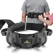 Transfer Belt For Lifting Seniors - Gait Belt With 6 Handles - Great lift belt for elderly, therapy, handicap etc. walking and standing - easy buckle to unlock - 60" holds up 500 LBS - By medical king