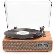 Vinyl Record Player Turntable Bluetooth with Built-in Upgraded Stereo Speakers