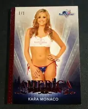 2017 Benchwarmer KARA MONACO America the Beautiful #53 Red Foil 1/1 Playboy PMOY