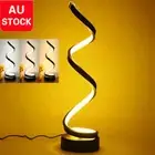 Bedside Lamp 3Color Dimmable Spiral LED Table Lamp Nightstand Desk Reading Light