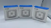 LED Night Motion Sensor Lights 3 Pack New
